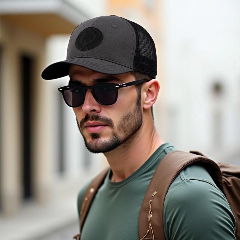 Kitcmat Store Mesh Bigfoot Hat for Men - Snapback Sasquatch Cap Adjustable Hunting & Hiking Hat Breathable Outdoor Gear - Image 5